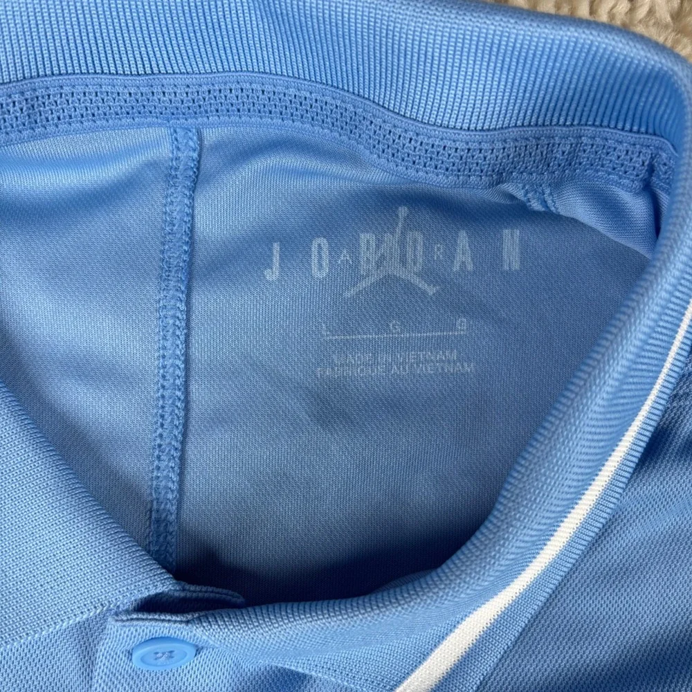 Jordan North Carolina Tar Heels Polo Shirt Mens Large UNC Football Team Issue L